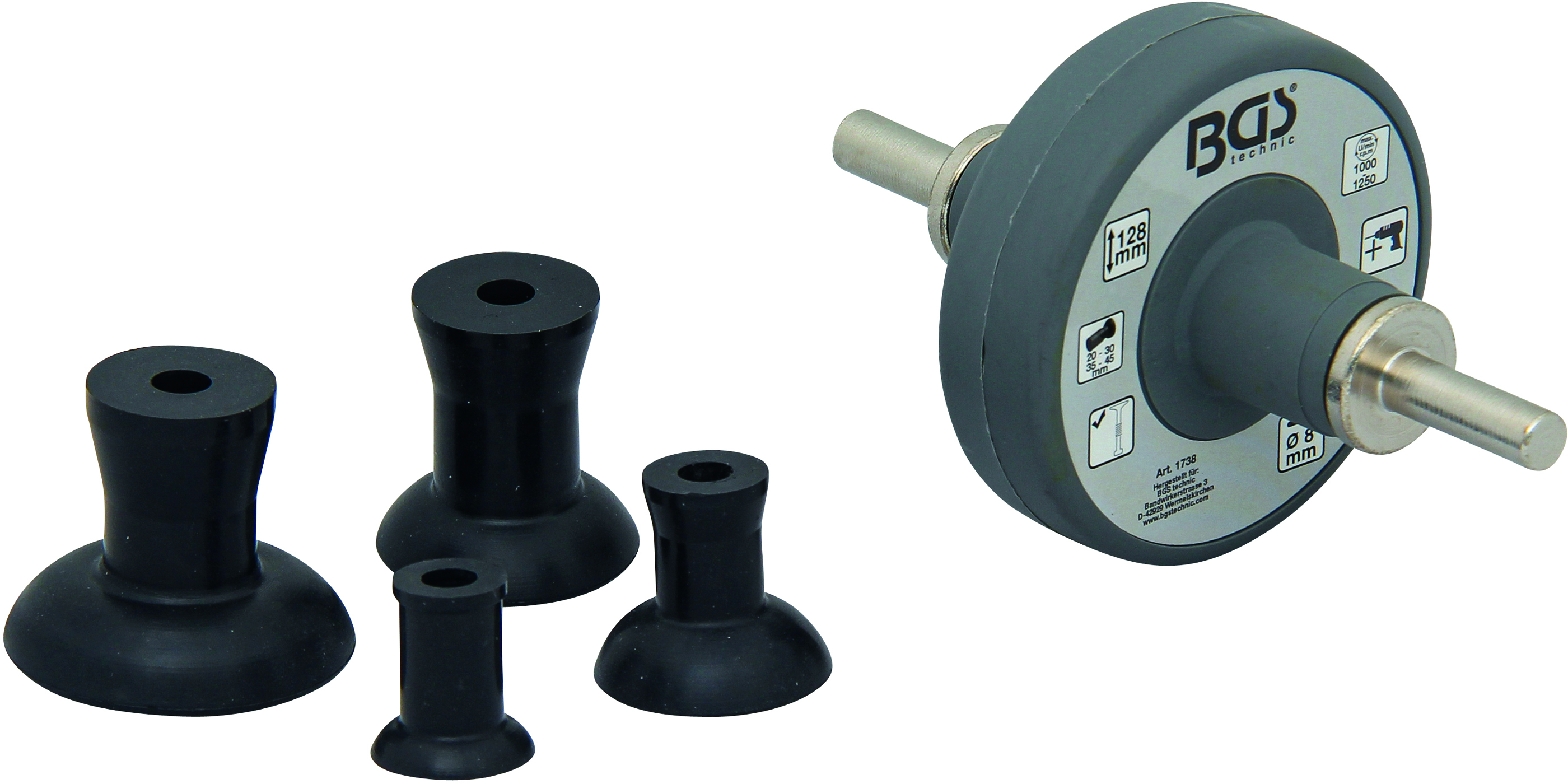 BGS Germany Suction Cup Valve Grinding Grinder Cordless Drill